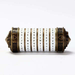 Candado <span class=keywords><strong>Cryptex</strong></span> con Rompecabezas del Código Da Vinci, con Contraseña de Letras, Perfecto para Regalos - Product Image 4