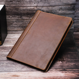 Custodia Vintage Semplice in Pelle Crazy Horse <span class=keywords><strong>per</strong></span> <span class=keywords><strong>MacBook</strong></span> <span class=keywords><strong>Pro</strong></span> 16 2021 2023, in Vera Pelle Bovina a Grana Piena, Resistente, Ultra Sottile e Leggera - Product Image 3