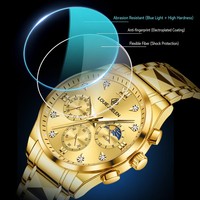 Luxuriöse Herren-Edelstahluhr Männliche Armbanduhr 3BAR Wasserdicht Quarzwerk 42mm Leuchtende Zeiger Armbanduhren