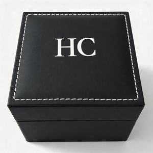 Caja de Reloj de Diseño de Lujo con Tapa Abatible, Caja de Almacenamiento de Joyas de Cuero PU, Almohada de Cuero Sintético para Reloj, Estampado en Relieve, Logotipo Personalizado, Venta al Por Mayor - Product Image 3