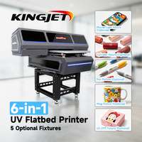 Kingjet 6090 geniş Format endüstriyel yazıcı UV Flatbed 3d dijital seramik karo yazıcı fiyat