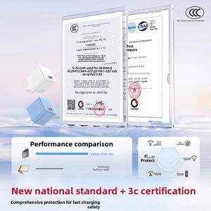 Chargeur GaN PD3.0 20W - Adaptateur de charge rapide <span class=keywords><strong>USB</strong></span>-<span class=keywords><strong>C</strong></span> compact de style Ice Cube pour 8-14 et 15-17 - Product Image 4
