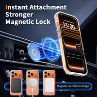 Coque de téléphone portable magnétique personnalisée antichoc transparente anti-rayures et anti-jaunissement de 2 mm de haute qualité pour iPhone 18 17 16 Pro Max