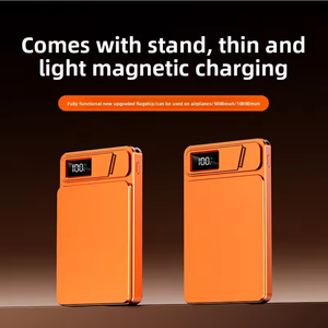 Batterie externe magnétique à logo personnalisé, charge rapide, 10000 mAh, <span class=keywords><strong>chargeur</strong></span> de téléphone PD <span class=keywords><strong>20</strong></span> <span class=keywords><strong>W</strong></span>, ultra-mince, batterie portable sans fil - Product Image 2