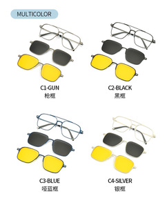 Occhiali <span class=keywords><strong>da</strong></span> sole polarizzati <span class=keywords><strong>da</strong></span> uomo <span class=keywords><strong>con</strong></span> occhiali <span class=keywords><strong>da</strong></span> <span class=keywords><strong>vista</strong></span> <span class=keywords><strong>con</strong></span> montatura Set magnetico - Product Image 5