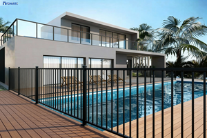 Postes de Aluminio para Piscina, Decoración de Jardín, Escuela, Hotel, Tubo Cuadrado Vertical, Postes Metálicos Económicos para Privacidad en Exteriores - Product Image 5