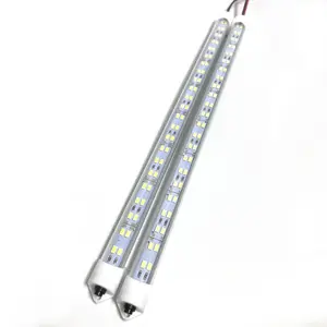 12V 35cm 50cm 90cm LED şerit ışık SMD 5630 2835 100cm uzunluk 48/144 lambalar yüksek parlaklık sert lineer şerit Led çubuk ışık