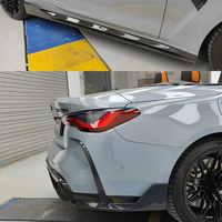 Kit de carrosserie en fibre de carbone sèche de haute qualité Style Pk pour BMW M3 M4 G80 G82 Kit de carrosserie de capot de diffuseur arrière de lèvre avant