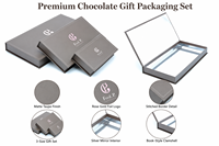 Scatola di Cartone Personalizzata per Barrette di Cioccolato, Confezione Regalo di Lusso Rigida per Cioccolato, Scatole Vuote Magnetiche per Confezionamento Cioccolato