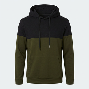 เสื้อฮู้ดดี้ผู้ชายดีไซน์ใหม่จากโรงงาน ทรงโอเวอร์ไซส์ ผ้าฝ้ายแท้ 100% ปรับแต่งได้ เหมาะสำหรับฤดูหนาว - Product Image 1