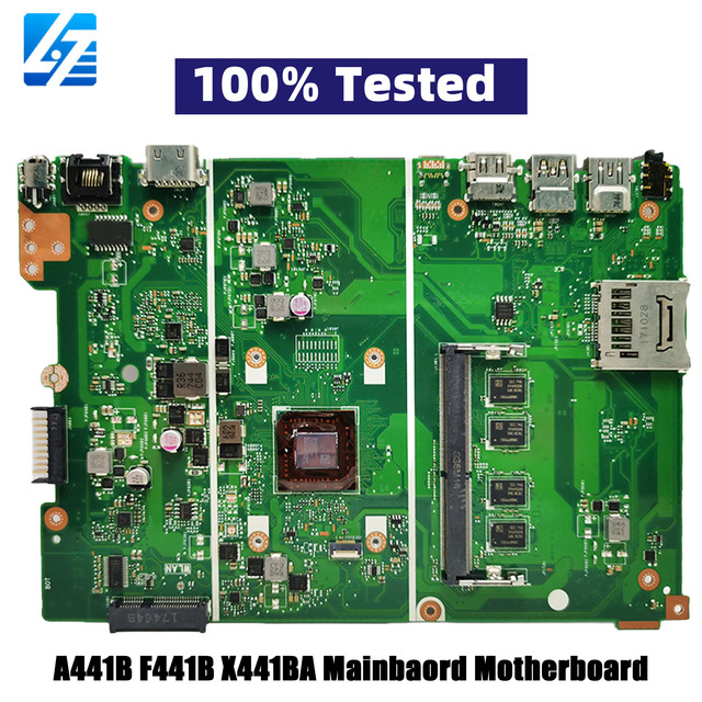 X441BA Laptop Motherboard for ASUS VivoBook X441B A441B F441B X441BA Notebook Mainboard With A6 A8 A9 CPU Tests OK Fast Shipping