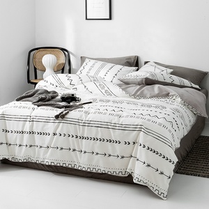 Hình học đào da nhung Gối in <span class=keywords><strong>Quilt</strong></span> Cover tùy chỉnh in Duvet cover bộ đồ giường cotton bộ thoải mái bộ đồ giường cotton - Product Image 2