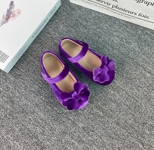 New Boutique Kids <b>Shoes</b> Solid Color Bow <b>Soft</b> Sole Princess Baby Girl Flat Dress <b>Shoes</b> - Product Image 4