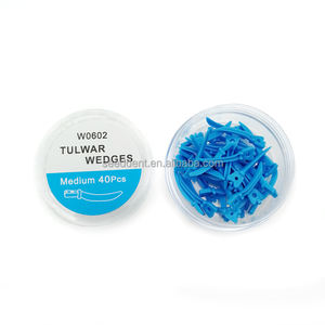 Cuñas dentales Tulwar Cuñas de plástico desechables sin orificio para fijación de dientes - Product Image 4