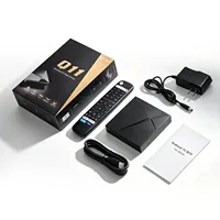 Boîtier TV Premium Q11 2026 Android 14.0 Amlogic S905X4 4 Go 32 Go Décodeur 8K Smart Android Box avec télécommande vocale BT