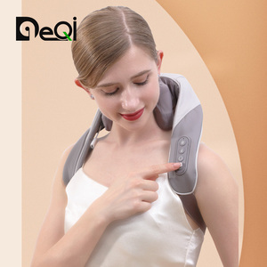 ไอเดียผลิตภัณฑ์ใหม่ 2024 บรรเทาอาการปวดหลังผ่อนคลายแบบพกพาเดินทางคอสนับสนุนสมาร์ท Shiatsu ไฟฟ้ากลับคอไหล่นวด - Product Image 1