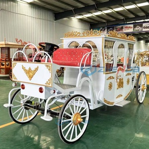 European Style Wedding Horse Wagon Sightseeing Cart Electric Horseless Carriage for Used for Wedding Theme Activities - Product Image 3