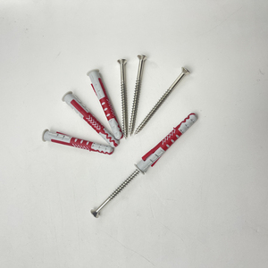 Hot Sales 6mm 8mm10mm plastic wall plug nylon nail anchor and screw for TV wall mount