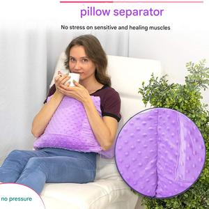 Oreiller de mastectomie durable et respirant, doux et confortable, pour soins postopératoires féminins, avec séparateur sans pression pour un soutien de guérison optimal - Product Image 1