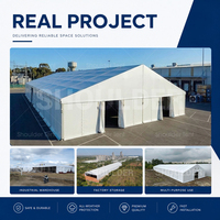 Carpa de Almacenamiento Industrial de Gran Tamaño con Estructura de Aluminio, Techo de PVC Prefabricado, Certificación CE, Resistente, para Carga de Camiones