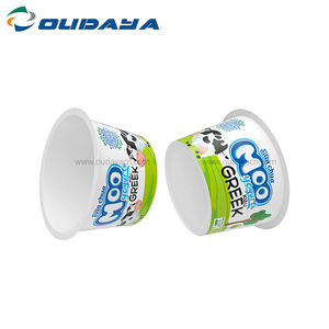 OUDAYA Gobelets à glace en plastique à paroi simple, designs personnalisés, IML, 520 ml, PP de qualité alimentaire, pour yaourt, sans transfert d'odeurs, inviolables - Product Image 5