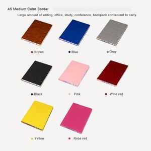 Creative Color Rainbow Edge Soft Paper <b>Diary</b> Book Waterproof Pu Leather Wholesale A6 Planner <b>Notebook</b> - Product Image 4