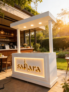 Chariot à bonbons pliable personnalisé en bois et métal pour <span class=keywords><strong>mariage</strong></span>, anniversaire, événement, décoration d'entreprise avec éclairage LED - Product Image 6