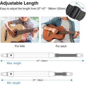 Lekato Bass Guitar Strap 3 Wide Padded Adjustable Length Electric Guitar Bass Strap With Pick Holder <b>Memory</b> <b>Foam</b> - Product Image 5