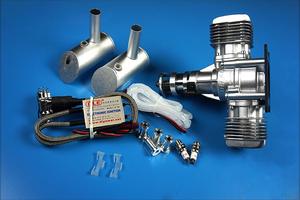 Motor de Gasolina Original NGH de Dos Tiempos y 25cc con Escape Lateral y Trasero de Alta Velocidad - Product Image 4