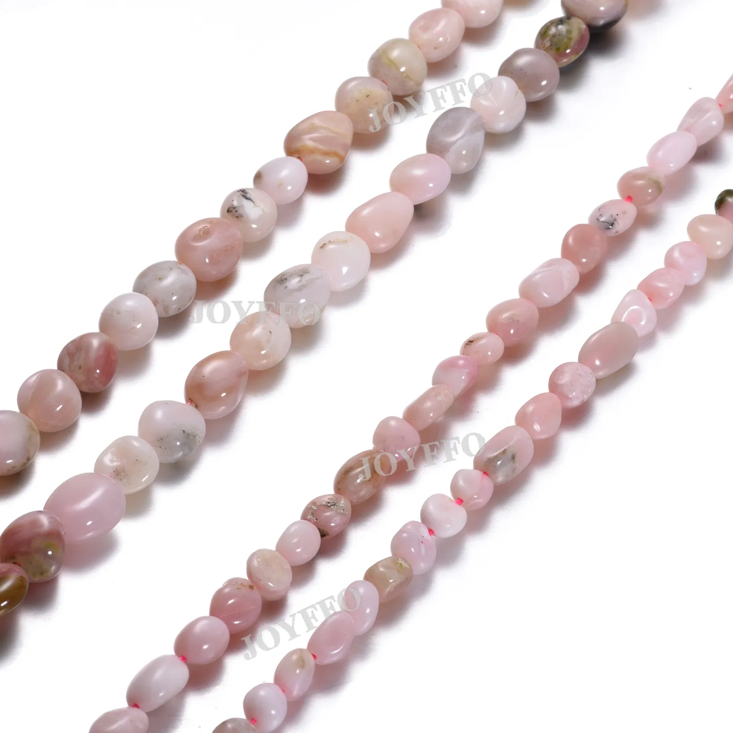 Hohe Qualität Glatte Rosa Opal Perlen Strang Unregelmäßige form 6*8mm 8*10mm Natürliche Lose Edelstein perlen Für Schmuck
