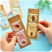 Signet créatif mignon pliable magnétique Clip de livre pour les lecteurs Cadeaux respectueux de l'environnement Taille du logo personnalisé