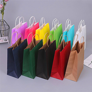 <span class=keywords><strong>Sac</strong></span> en papier <span class=keywords><strong>kraft</strong></span> avec logo personnalisé, fourre-tout de bonne qualité avec poignée, sacs personnalisés - Product Image 4