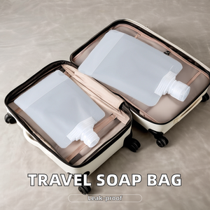 물 포장 리필 스파우트 파우치로 맞춤 인쇄 된 손 액체 비누 세제 샴푸 용 소형 여행 비닐 봉투 디스펜서 - Product Image 6