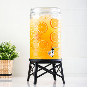 Atacado Grande Vidro Bebidas <span class=keywords><strong>Dispenser</strong></span> Spigot Stand <span class=keywords><strong>Lemonade</strong></span> Juice Storage Drink <span class=keywords><strong>Dispenser</strong></span> para Party Wedding - Product Image 6