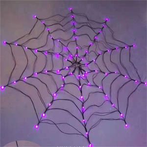 Led Halloween Nouvel An Paysage Eclairage Toile d'<span class=keywords><strong>Araignée</strong></span> <span class=keywords><strong>Filet</strong></span> <span class=keywords><strong>de</strong></span> Pêche Veilleuse Ambiance Effrayante Arrangement <span class=keywords><strong>de</strong></span> Chambre - Product Image 3