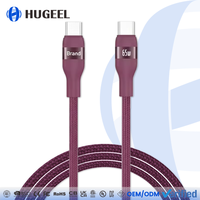 Kabel USB2.0 Tipe C Berkualitas Tinggi Grosir, Kabel Transfer Data, Kabel Pengisian Cepat Berbahan Nilon Kepang untuk Ponsel, Tablet, Laptop
