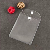 Sac à fermeture éclair personnalisé en PVC/EVA transparent, imprimé à l'écran, épaisseur 0,2 mm, imperméable, écologique, recyclable, pour lunettes, boucles d'oreilles, bijoux, colliers