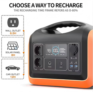 สถานีพลังงานแสงอาทิตย์แบบพกพา 200W พร้อมปลั๊ก EU 220V/230V แบตเตอรี่ลิเธียมไอรอนฟอสเฟต (LiFePO4) สำหรับการตั้งแคมป์กลางแจ้งและใช้ในรถยนต์ - Product Image 6