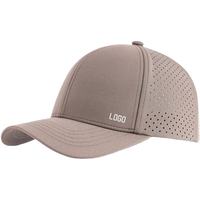 Casquette de baseball respirante perforée au laser, plusieurs couleurs, tissu à séchage rapide, logo personnalisé, chapeau de sport réglable