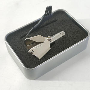 Recortador de Vello Nasal y de Orejas, Manual, Lavable, Portátil, Depilador Nasal, Afeitadora para Hombres, Acero Inoxidable - Product Image 5