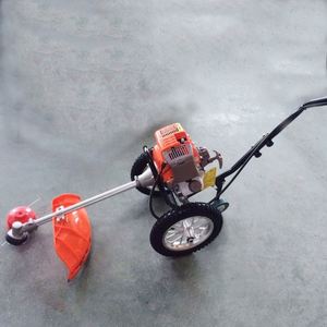 43cc Grass Cutter Gasoline Hand-Push <b>Cultivator</b> with Wheels for Garden Soil Cultivation and Land Preparation - Product Image 2