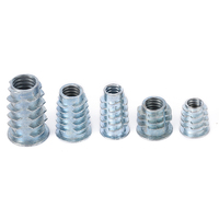Wholesale High Quality Zhunte Zt003 4.8 Strength Grade Fastener Threaded Insert Nut Carbon Steel Zinc Plated Hex Thread Inserts