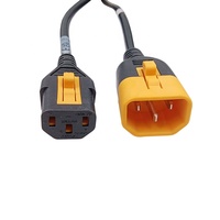 Cable de Alimentación de 10A 250V con Conector V-Lock IEC C14 a IEC C13, H05VV-F 3*0.75mm