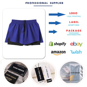 Workout Plain Training <b>Shorts</b> <b>Mens</b> Gym <b>Compression</b> Liner <b>Shorts</b> with Side Pocket Side Split Design Outdoor Sportswear - Product Image 2