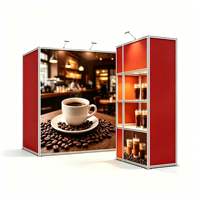 Stand d'exposition modulaire SEG, cadre en aluminium, toile de fond en tissu, système d'assemblage sans joint pour les grandes foires commerciales