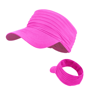 Visière de sport unisexe en nylon pour l'été, ajustement extensible, avec <span class=keywords><strong>bandeau</strong></span> froncé, style mode - Product Image 4