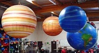 Ballon gonflable géant de planètes de système solaire Boule gonflable de planète de publicité extérieure de PVC avec le modèle d'impression numérique