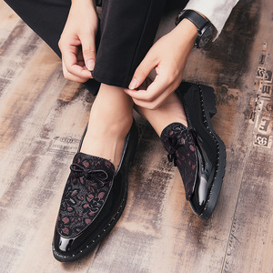 Chaussures habillées élégantes pour hommes, confortables, formelles, antidérapantes, chaussures de ville tendance pour les saisons printemps, été, automne - Product Image 1