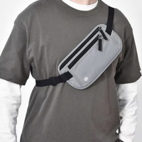 Sac banane imperméable anti-RFID à porter sous les vêtements pour passeports et documents – Sacoche de poitrine
