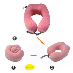 Comodo cuscino da <span class=keywords><strong>viaggio</strong></span> a forma di U Memory Foam riempito per viaggi d'affari e tempo libero - Product Image 3